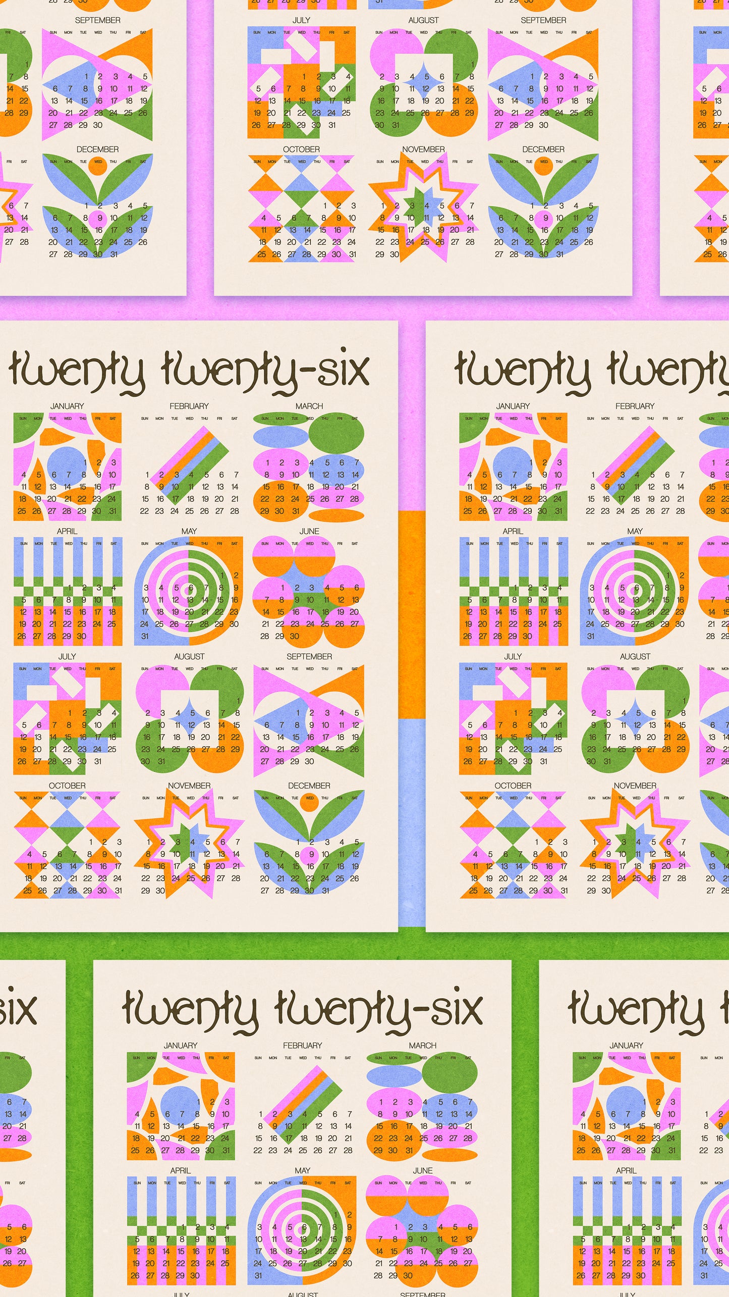 the twenty twenty-six calendar