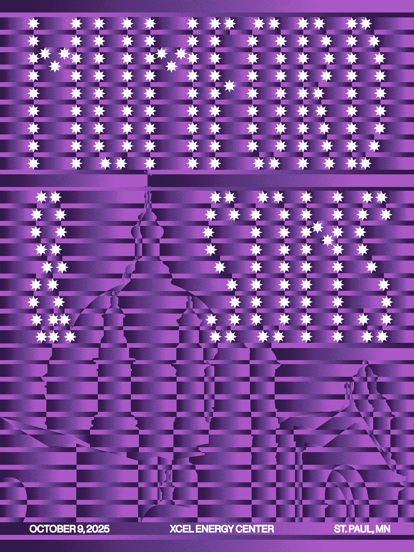 Mumford & Sons screen print poster • St. Paul, MN • October 9, 2025