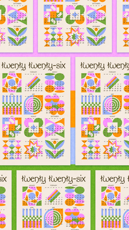 the twenty twenty-six calendar