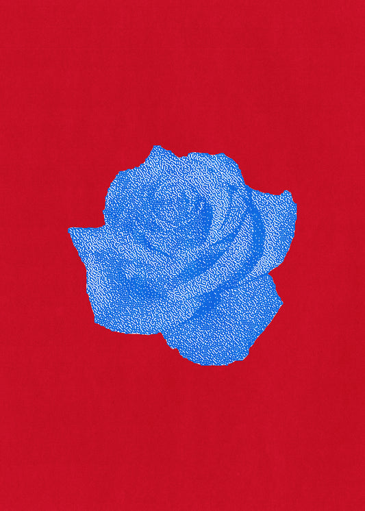 Blue Rose Twin Peaks-inspired postcard