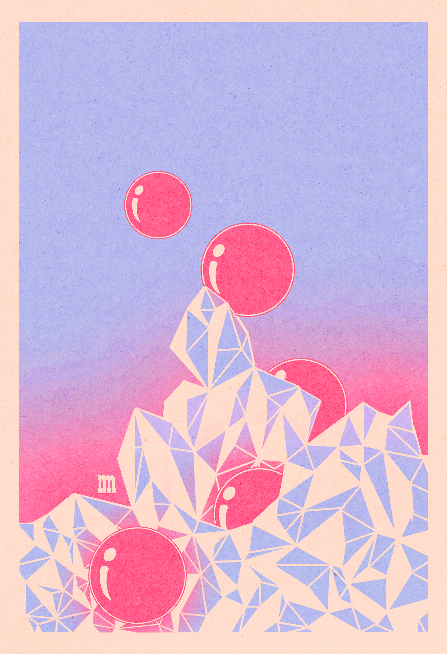 blooming crystals poster