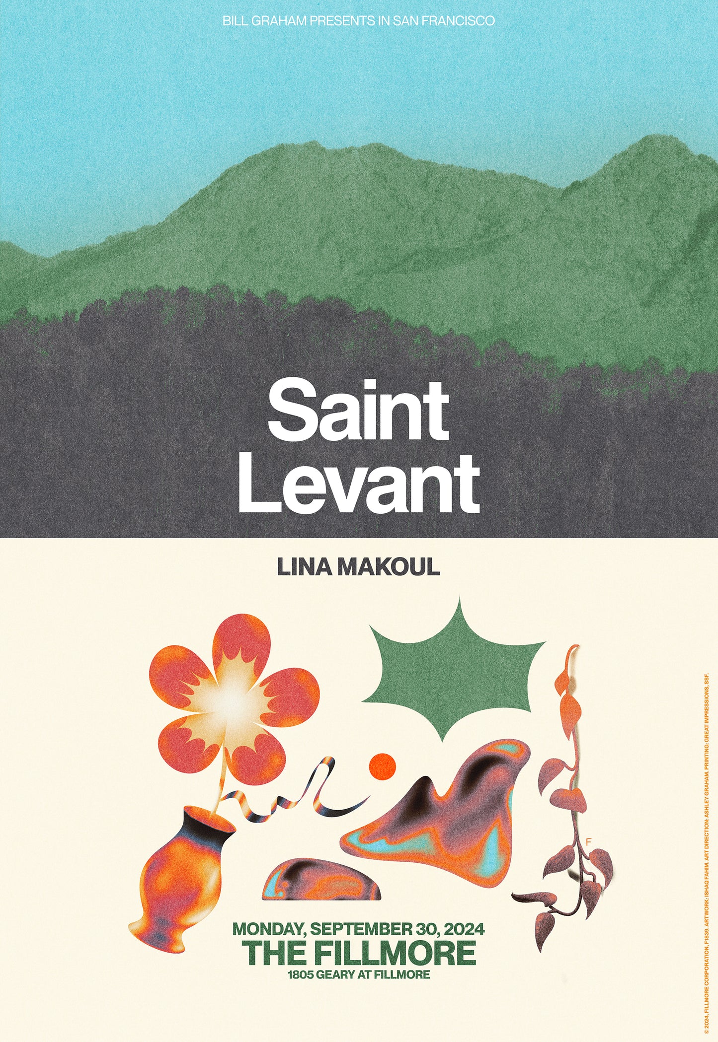 Saint Levant at The Fillmore, September 30, 2024 poster